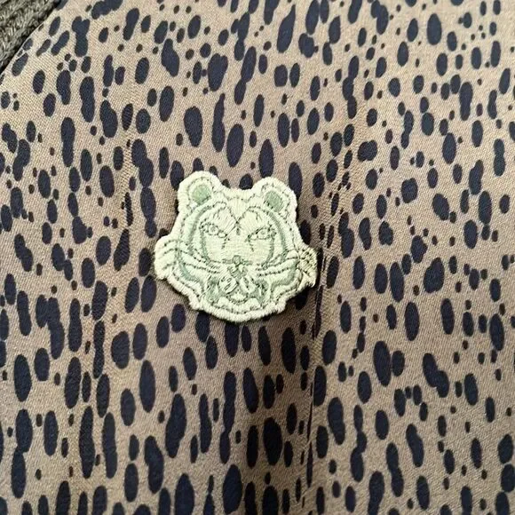 NWT Kenzo Fall/Winter 2020 Women’s Midi Leopard Mixed Material Dress - Picture 10 of 10